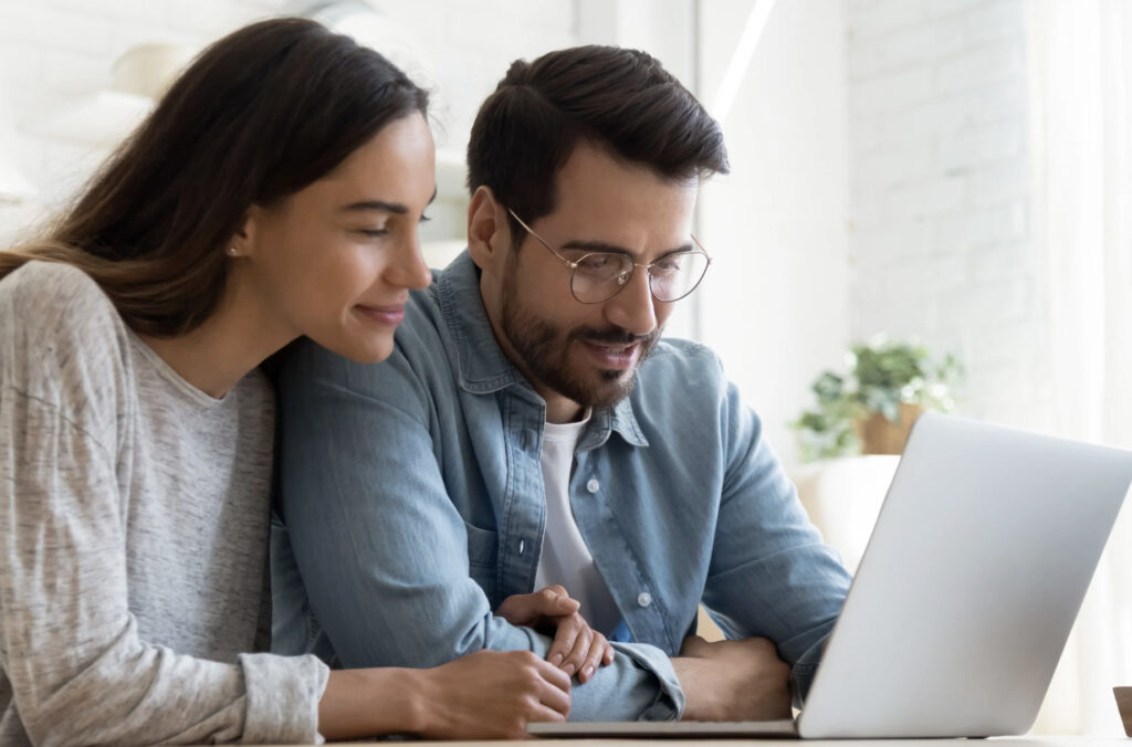 Adult couple search internet for best adult day centers